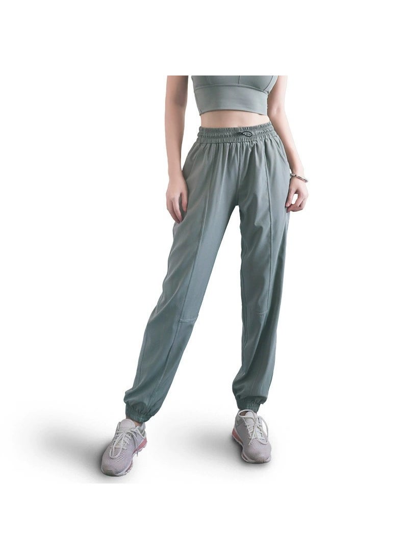 Slim Fit Womens Sweatpants with PocketsGreen Green