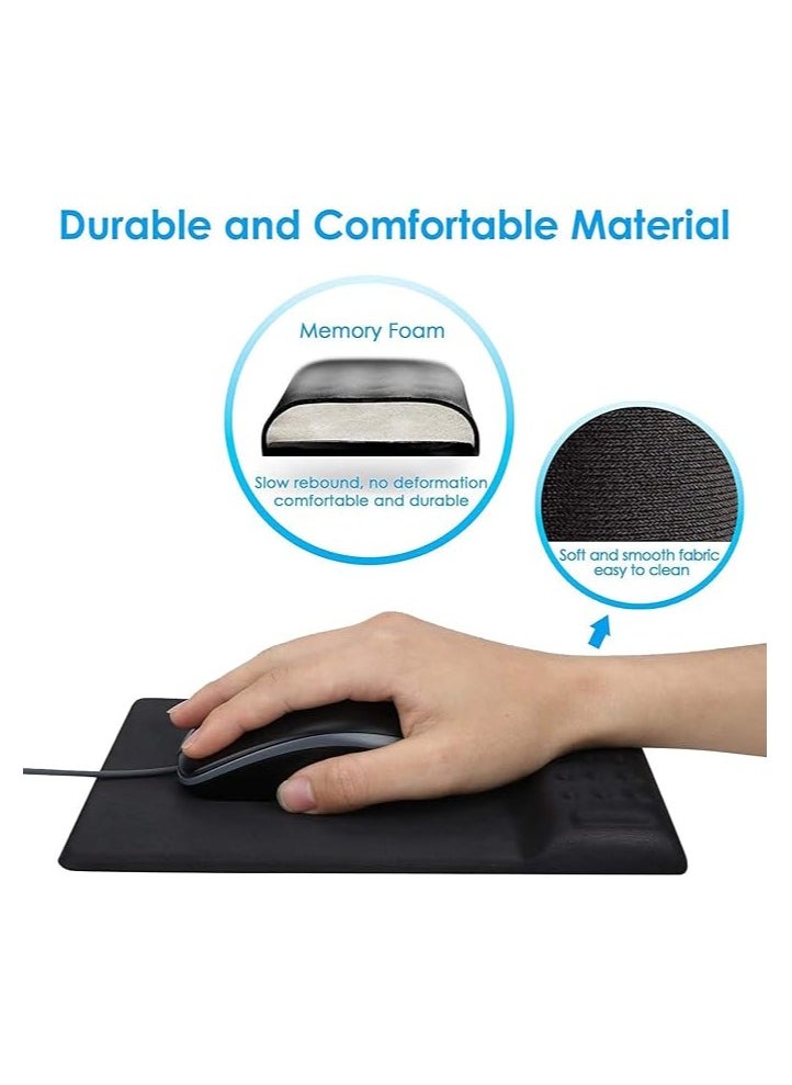 Wrist Rest, Gliding Palm Rest, Keyboard Wrist Rest Mouse Pad with Wrist Support, Memory Foam Gaming Wrist Pads Sets, Ergonomic Large Palm Rest, Pain Relief for Computer Office Home