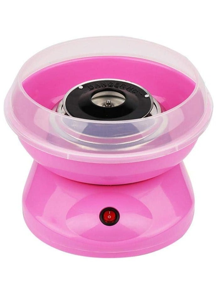 Pink Cotton Candy Maker – Non-Stick, Easy-to-Clean, Quiet Home Machine