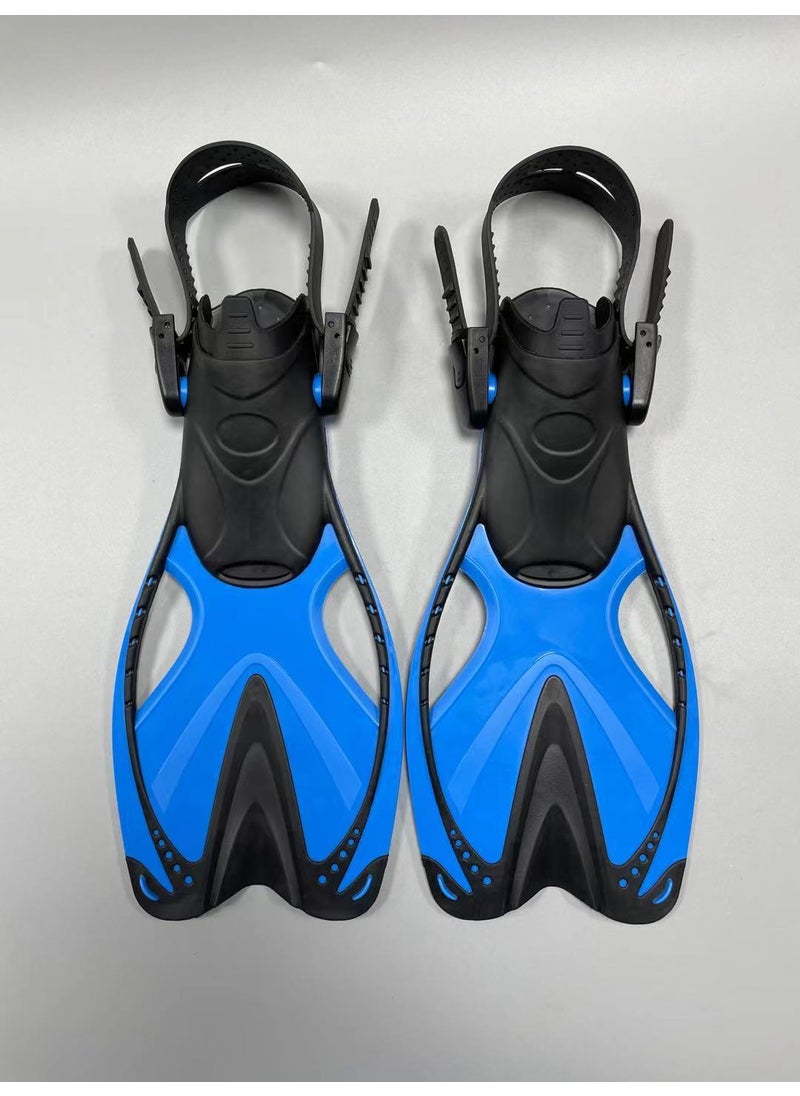 Adjustable Swim Fins for Snorkeling Diving Blue