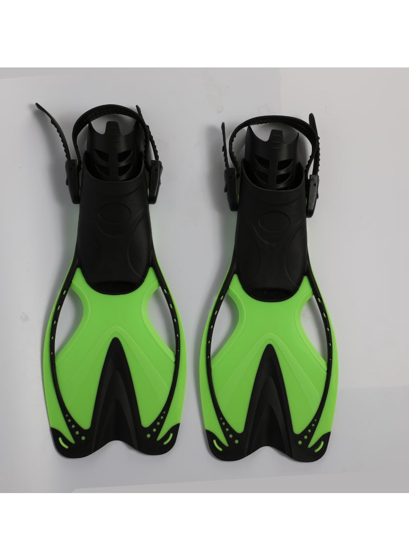 Adjustable Swim Fins for Snorkeling Diving Light green