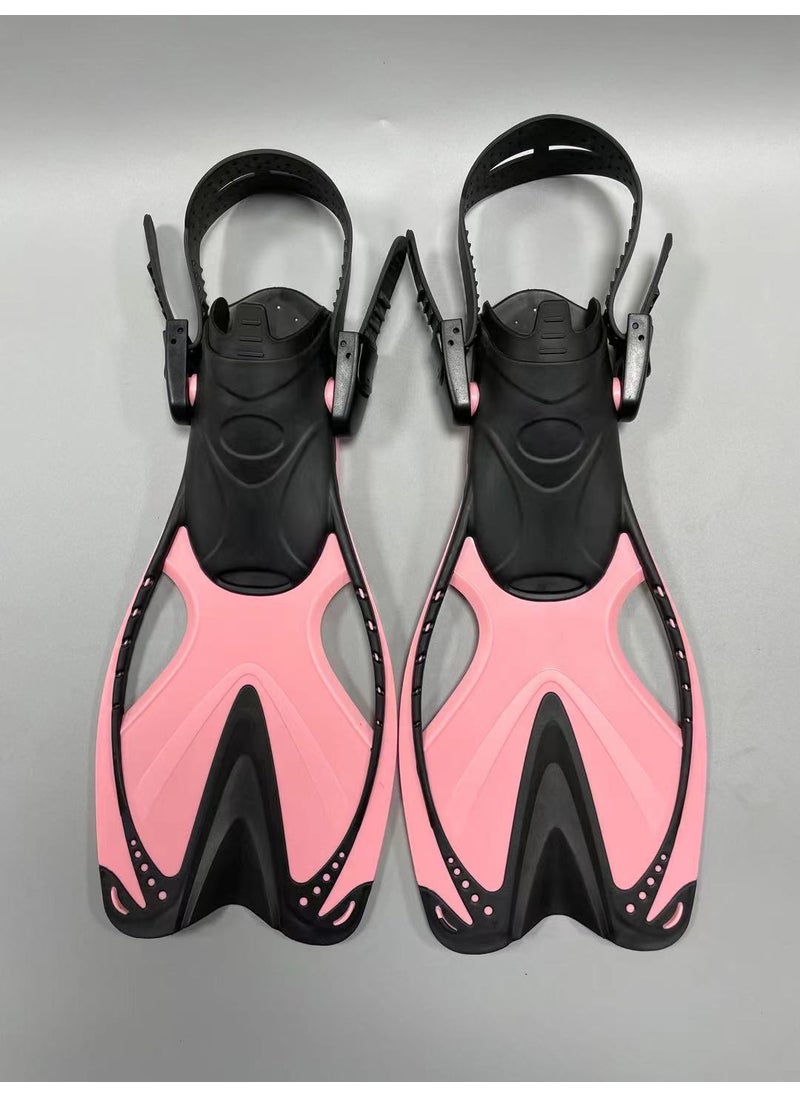 Adjustable Swim Fins for Snorkeling Diving Pink