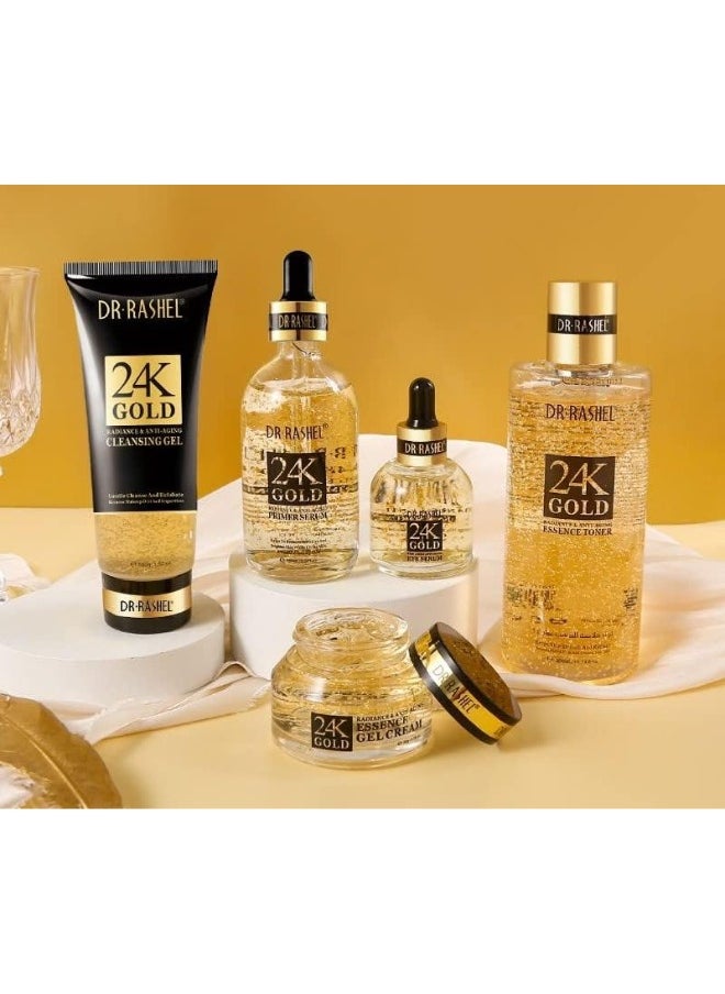 24K Gold Radiance And Anti-Aging Skin Care 5 Piece Set Gift set