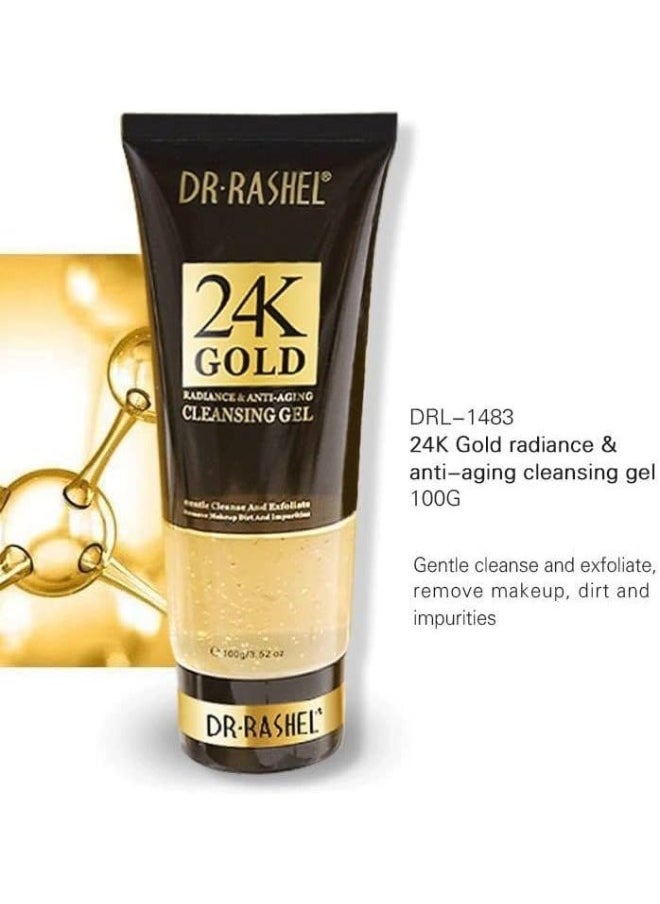 24K Gold Radiance And Anti-Aging Skin Care 5 Piece Set Gift set