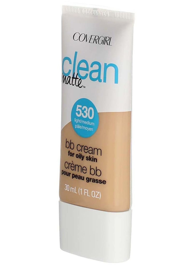 COVERGIRL - Clean Matte BB Cream, Oil-Free, Long-Lasting, Sensitive Skin, Lightweight, 100% Cruelty-Free