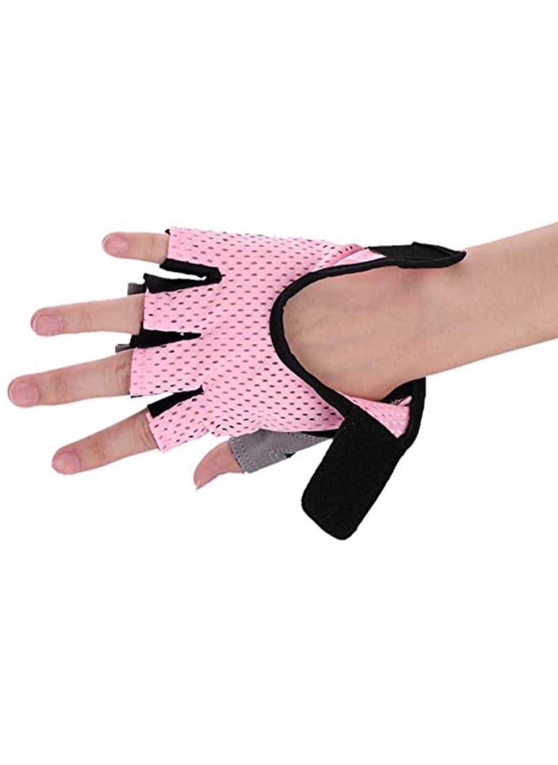 Fitness Gloves Anti-skid Training Gripper Gloves Half Finger Cycling Driving Gloves Mountain Road Biking Yoga Gloves Callus Guard Workout Weight Lifting Gloves Motorbike Riding Mittens