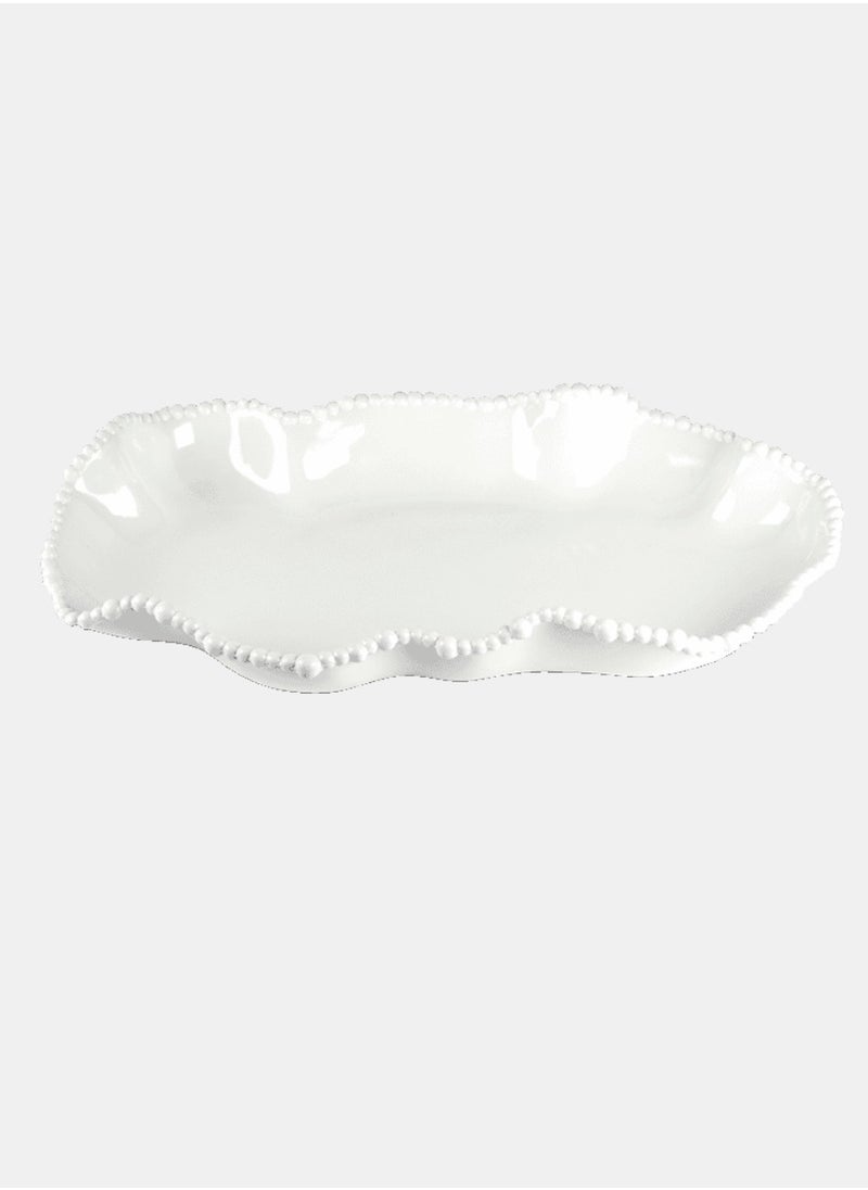 Baci Milano Irregular Plate - White