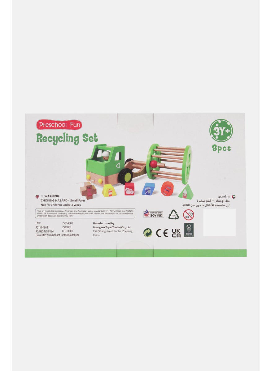 8 Pieces Recycling Set, Green Combo