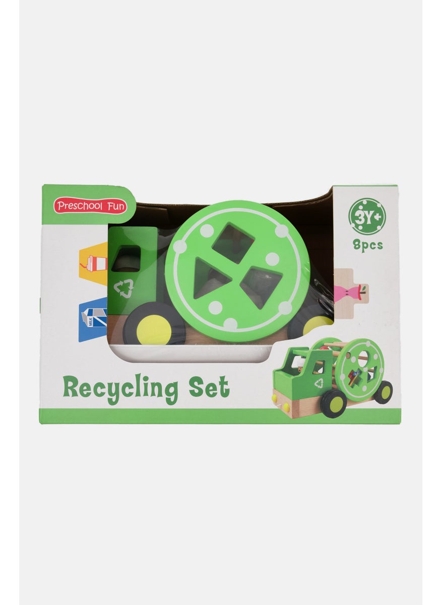 8 Pieces Recycling Set, Green Combo