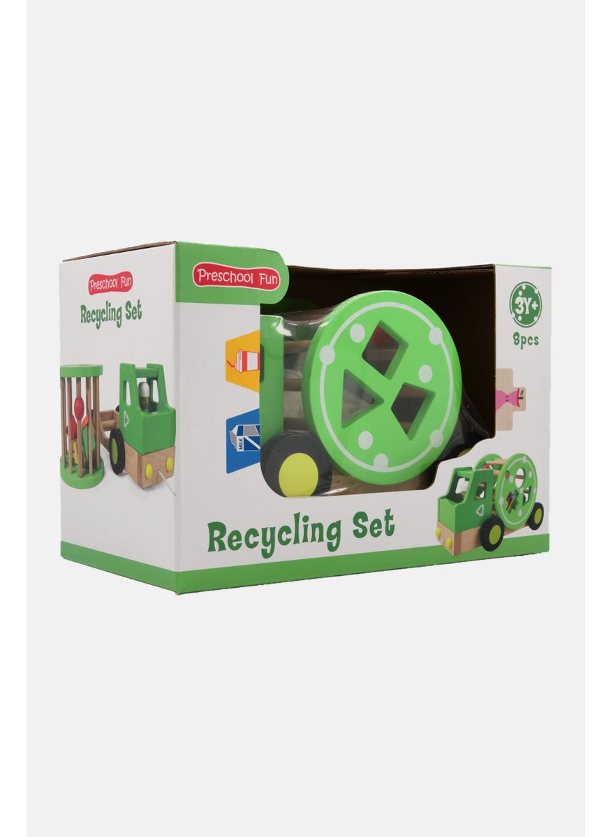 8 Pieces Recycling Set, Green Combo