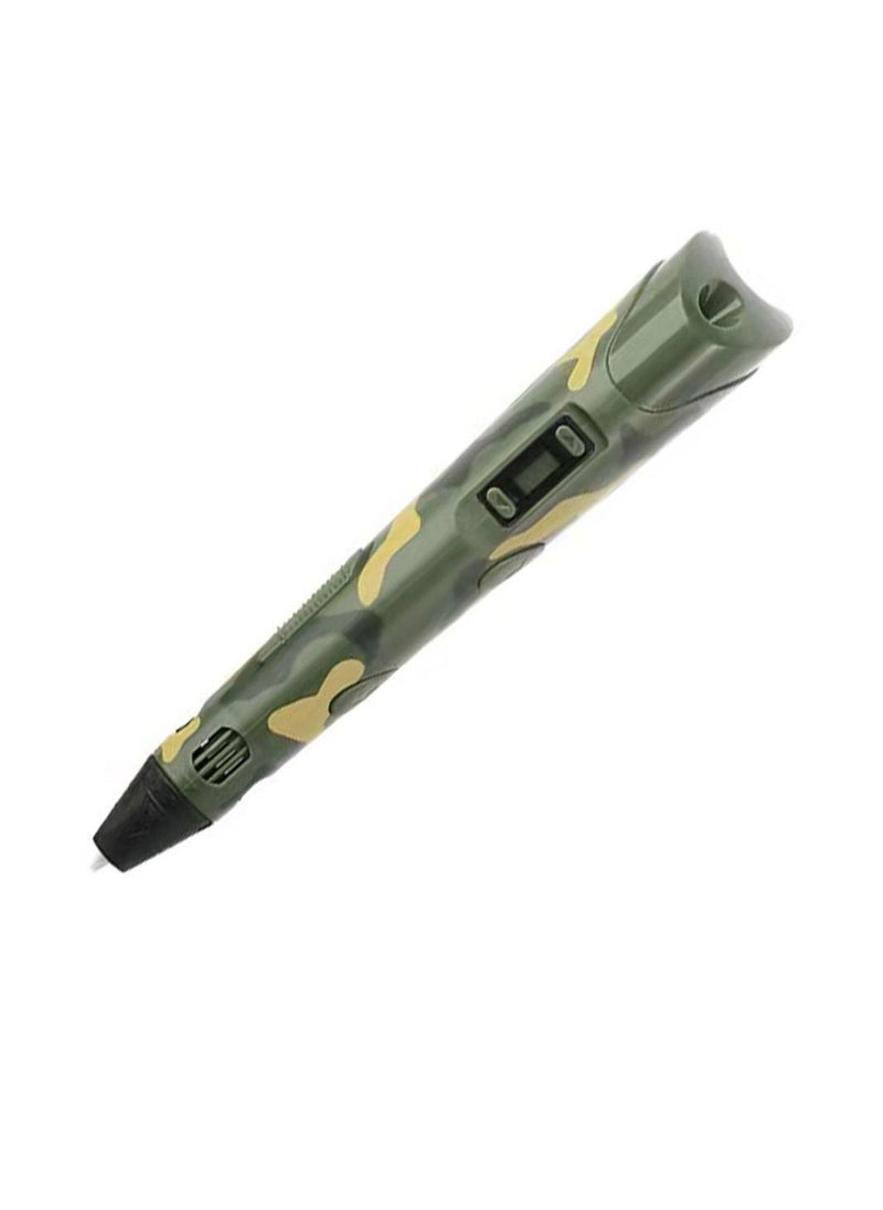 3D Printing Pen With Adjustable Speed And Temperature (USB Plug) Green