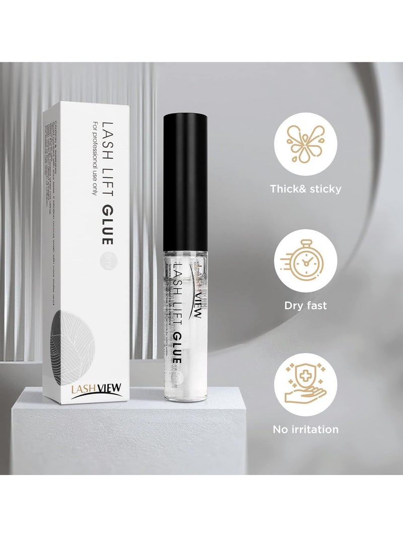 LASHVIEW Lash Lift Glue, Eyelash Perm Glue,Lash Lift Adhesive,Eyelash Lift Glue,Lash Perm Glue,No Irritation and Odorless,5ML.