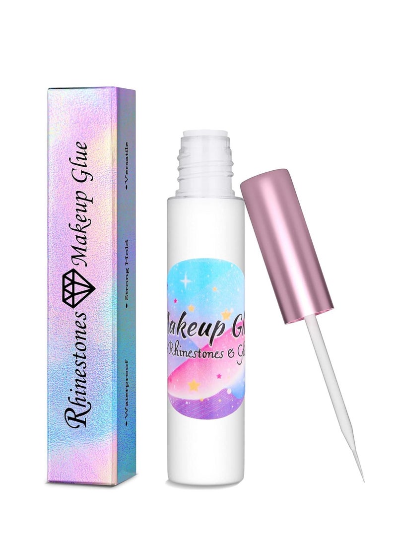 Face Makeup Glue for Rhinestones, Shynek Cosmetic Face Glitter Glue Long Lasting Waterproof Face Glue Adhesive for Eye Jewels Face Gems Rhinestone Chunky Body Glitter