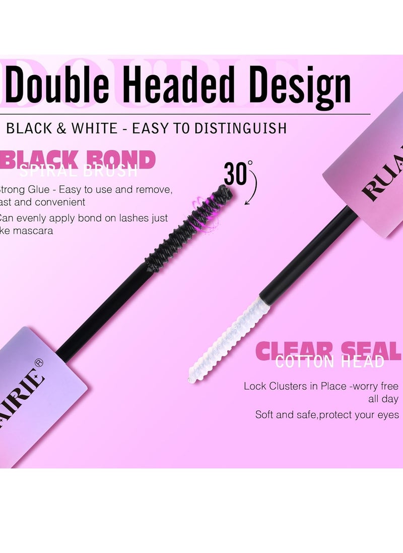 Bond and Seal Lash Glue for Eyelash Clusters Strong Hold Lash Cluster Glue 2 in 1 Lash Bond and Seal Waterproof Cluster Lash Glue by Ruairie