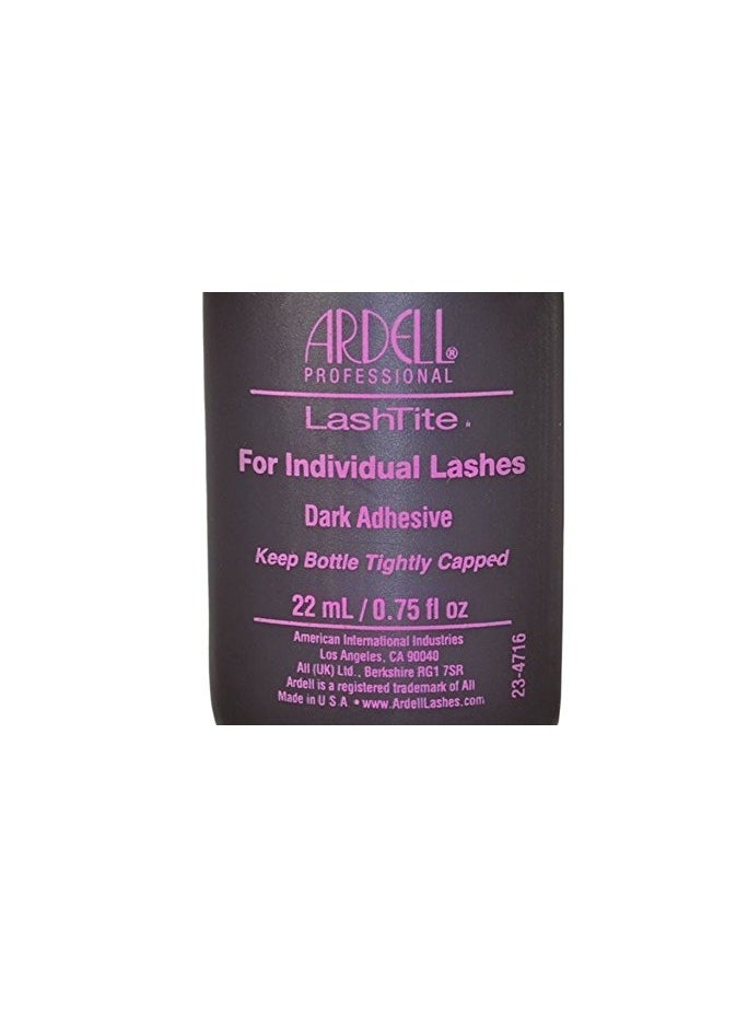 Ardell Lashtite Eyelash Adhesive Glue-Dark for Individual Lashes USA - Size 0.75 fl oz / 22ml (Pack 3)