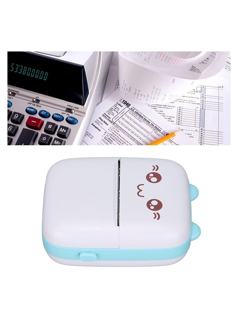 Mini Printer,Portable Pocket Wireless Bluetooth Thermal Printers with 1 Rolls Printing Paper, Inkless Printing Sticker Printer, for Journal, Photos, Notes, Gifts, Compatible with iOS Android