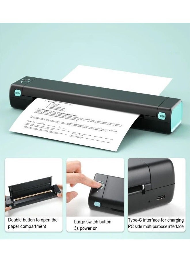 Portable A4 Document Scanner with Type-C Interface – Lightweight, Rechargeable, and Easy-to-Use