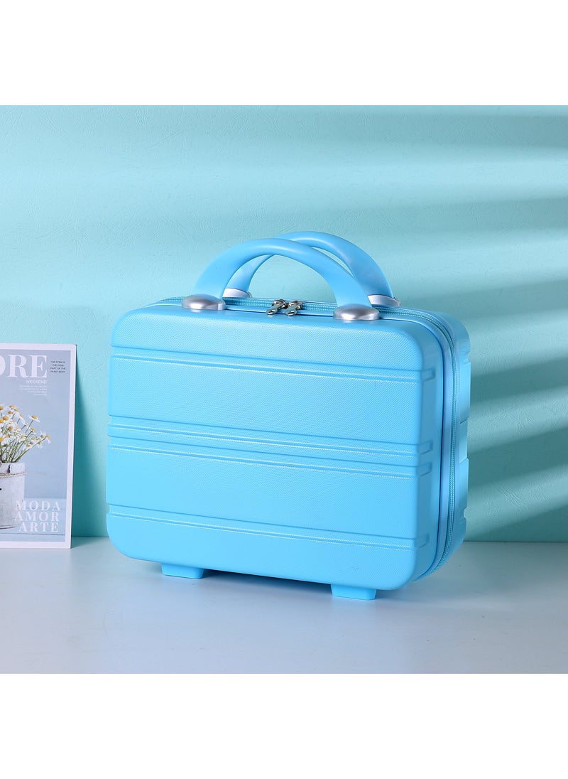 2023 Trendy Carry-On Luggage 14-Inch Cosmetic Case Light blue