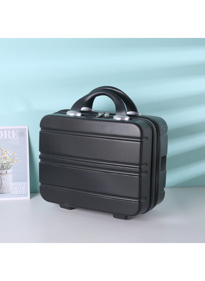 2023 Trendy Carry-On Luggage 14-Inch Cosmetic Case Black