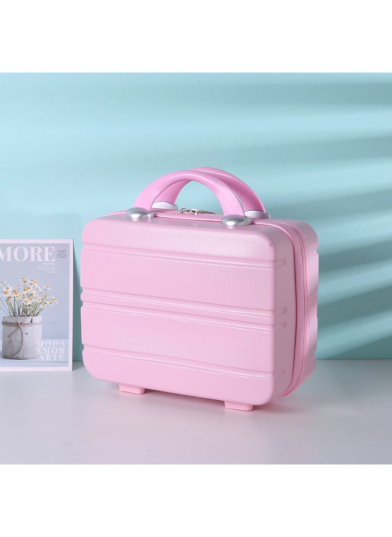 2023 Trendy Carry-On Luggage 14-Inch Cosmetic Case Pink