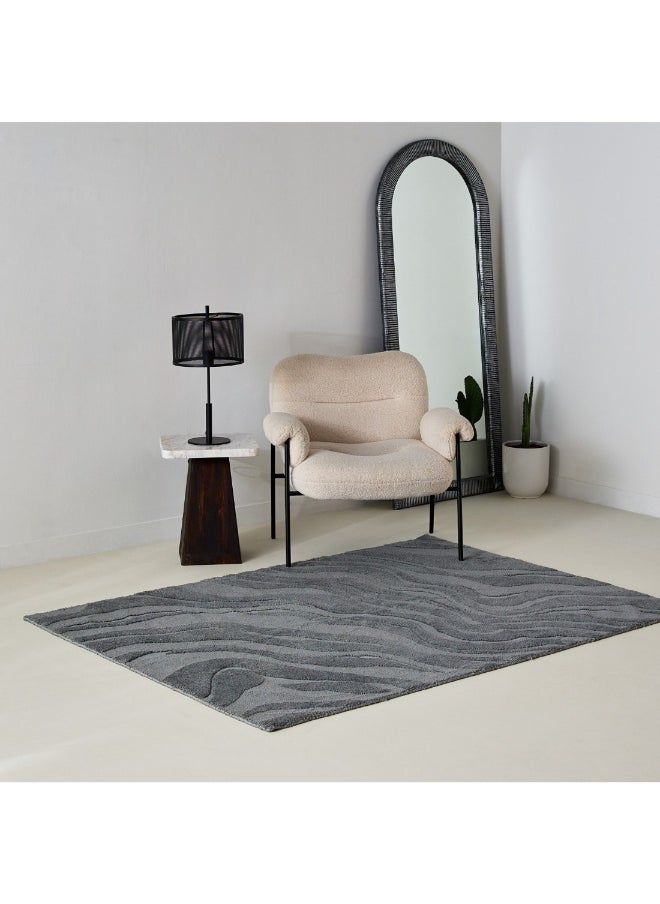 Milton Waves Knitted Microfiber Rug 150 X 200 Cm