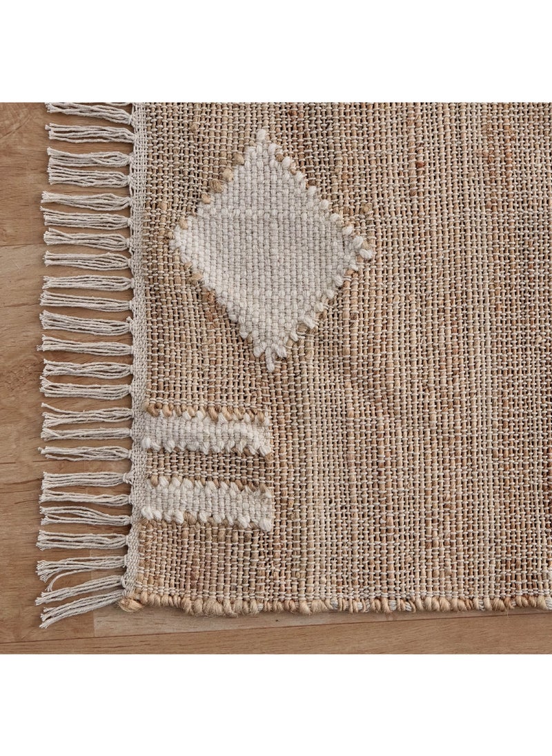 Mosaic Abstract Jute Rug 300 x 200 cm