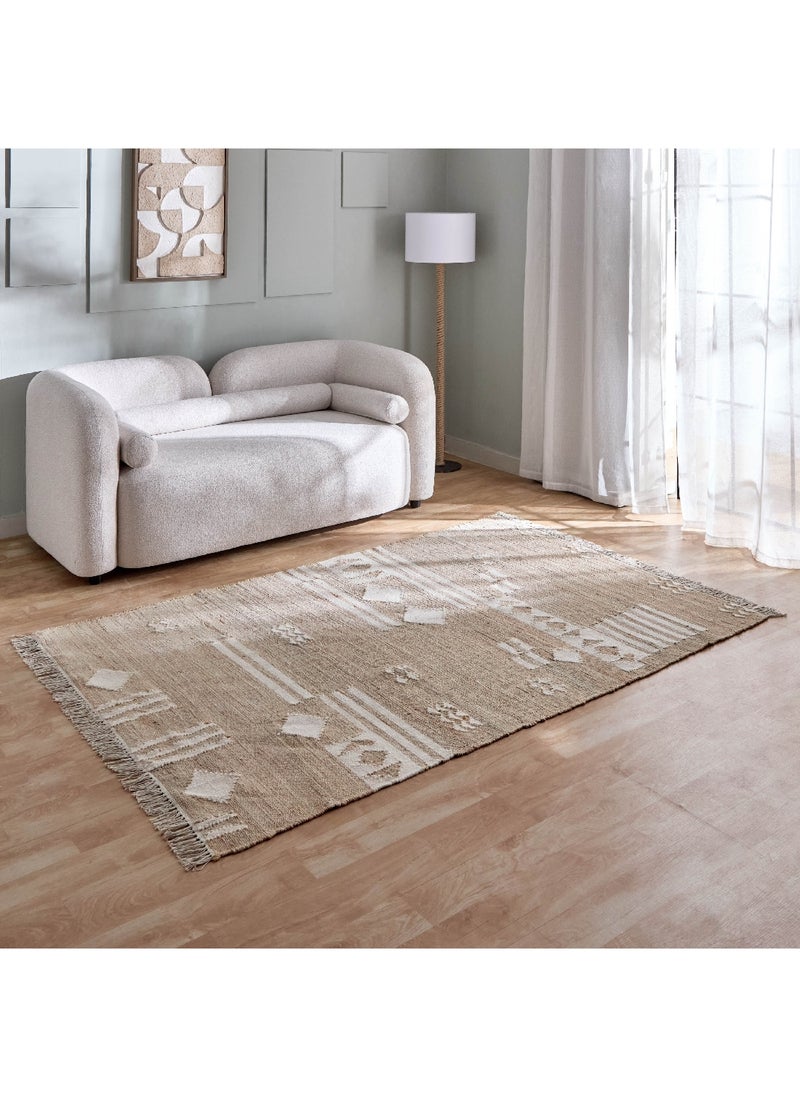 Mosaic Abstract Jute Rug 300 x 200 cm