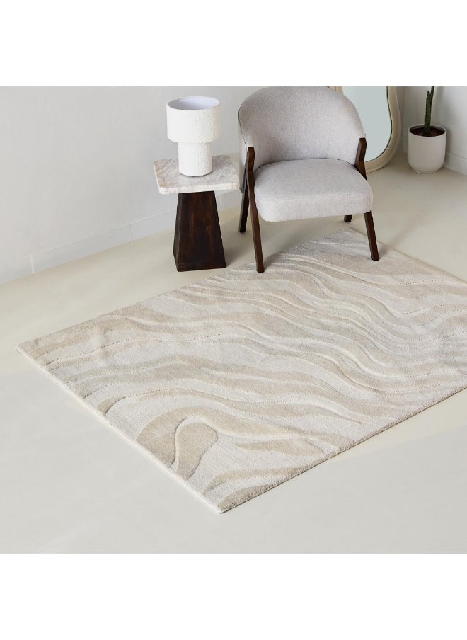 Milton Waves Knitted Microfiber Rug 150 X 200 Cm
