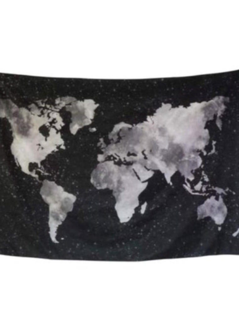 World Map Designed Beach Towel