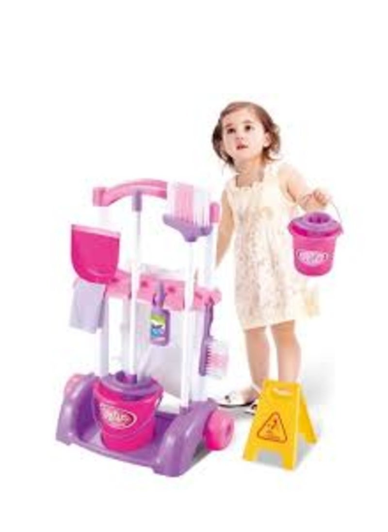 Children'S Mini Simulation Sweeping Toy Cleaning Kit Tool Cart Kids Play House Vacuum Cleaner Bucket Housework Toy Xmas Gifts