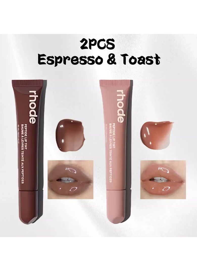 All Two shades together ,Skin Peptide Lip Tint -Toast and Espresso