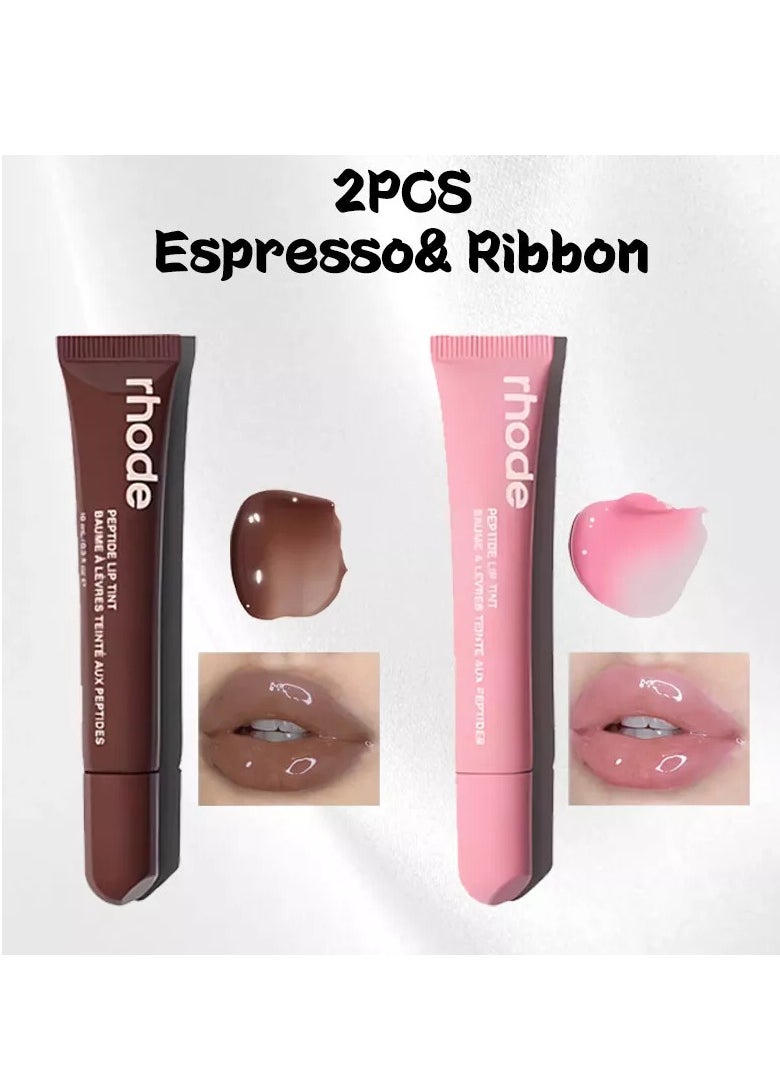 All Two shades together ,Skin Peptide Lip Tint -Ribbon and Espresso