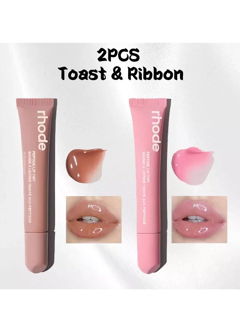 All Two shades together ,Skin Peptide Lip Tint -Ribbon and Toast