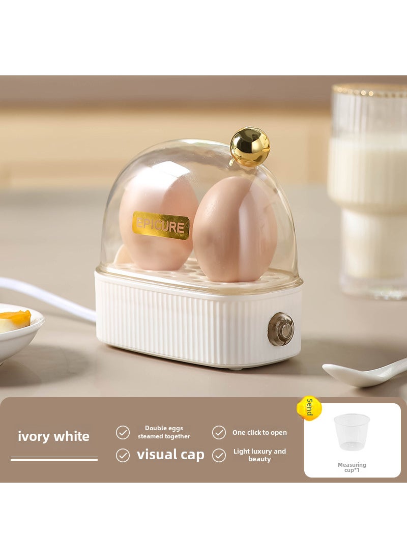 Mini Multifunctional Egg CookerCream White Cream White