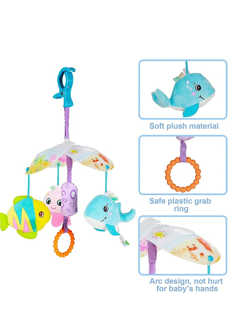 Baby Toys, Can Be Clipped On Car Seat Toys and Baby Stroller Toys, with Hanging Baby Rattles, Sensory Toys for Infants and Young Children, Suitable for Boys and Girls Over 3 Months Old