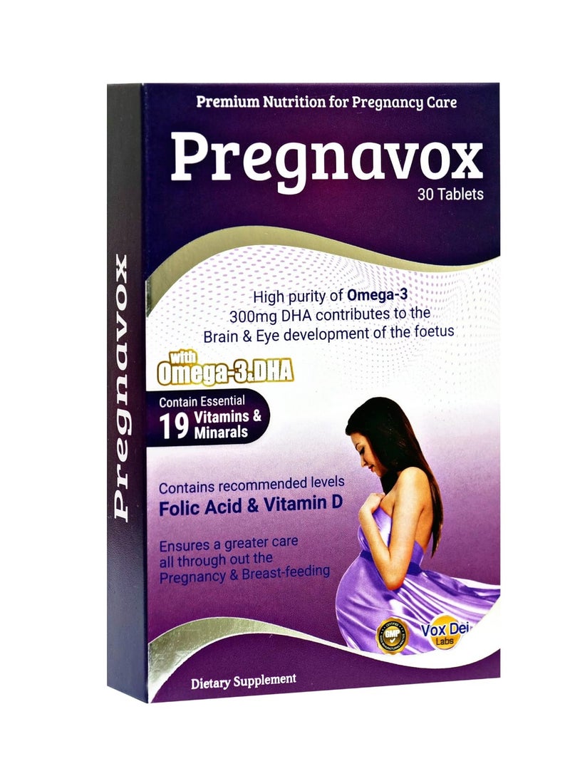 Pregnavox Tablets – Premium Nutrition for Pregnancy and Breastfeeding,30 TABLETS