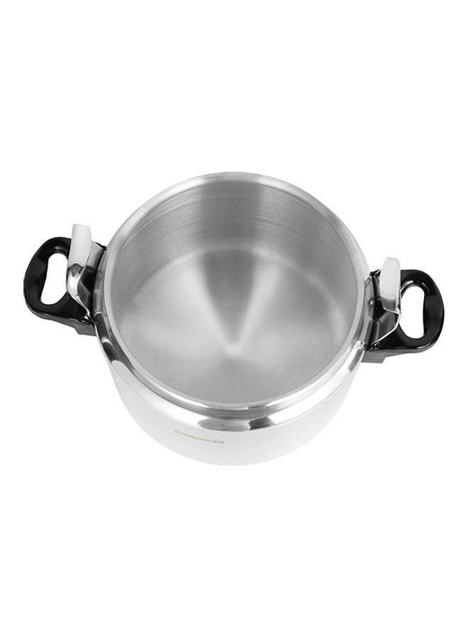 Aluminum Pressure Cooker Equipped with Multi-Safety Device and Unique Pressure Indicator Durable Aluminum Alloy Construction with Firm Handles 5Liters