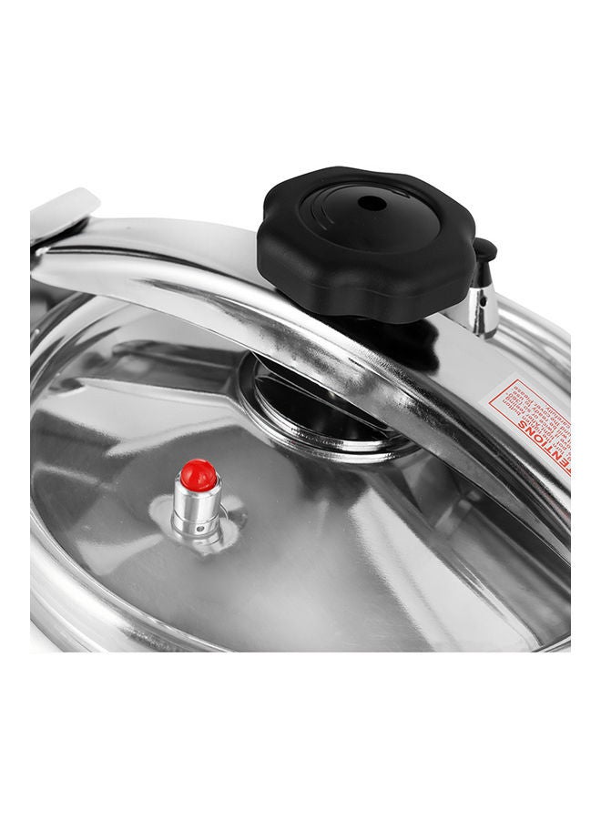 Aluminum Pressure Cooker Equipped with Multi-Safety Device and Unique Pressure Indicator Durable Aluminum Alloy Construction with Firm Handles 5Liters