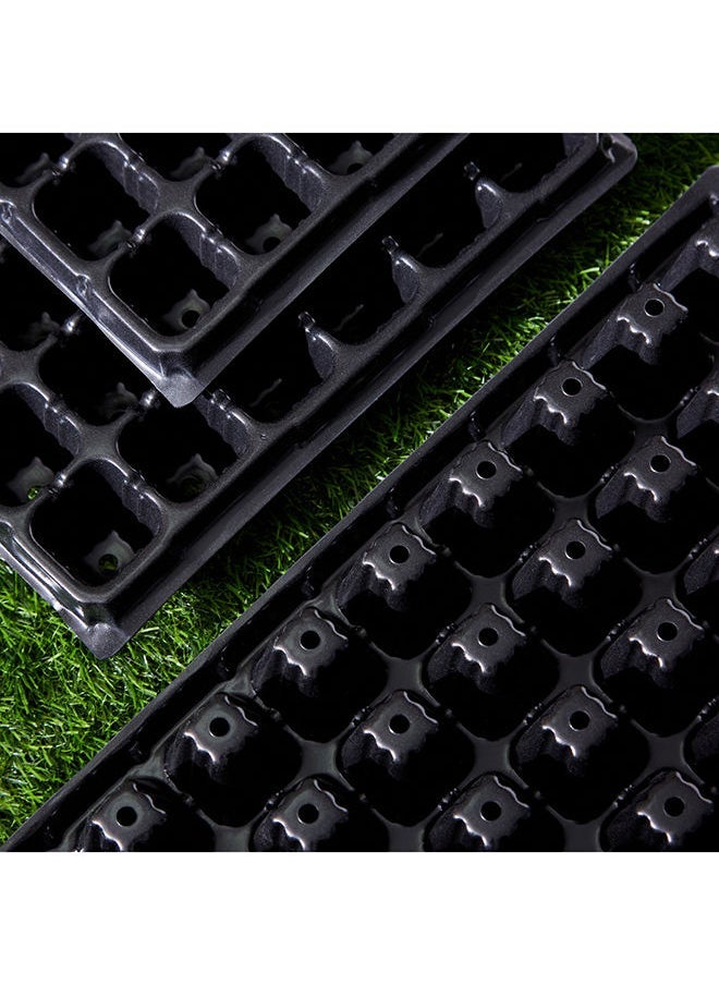 6-Piece Meadow 72 Cell Plant Growing Seed Tray Set 54x28x3.5cm
