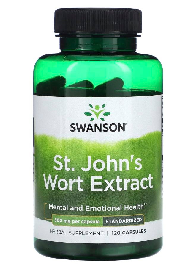 St. Johns's Wort Extract Standardized 300 mg  120 Capsules