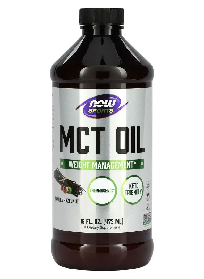 Sports MCT Oil Vanilla Hazelnut 16 fl oz (473 ml)