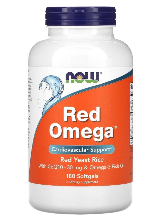 Red Omega Red Yeast Rice with CoQ10 180 Softgels