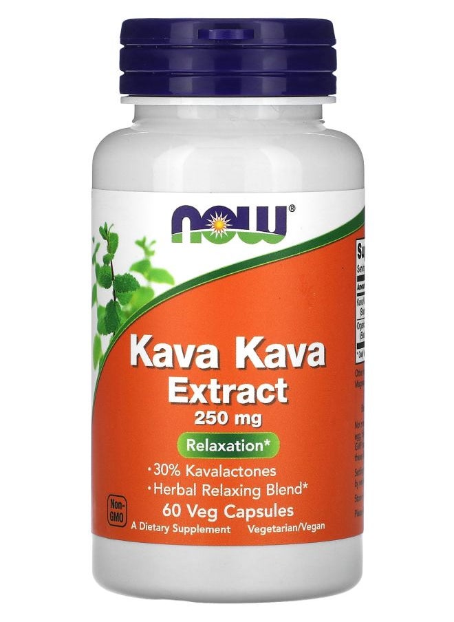 Kava Kava Extract 250 mg 60 Veg Capsules