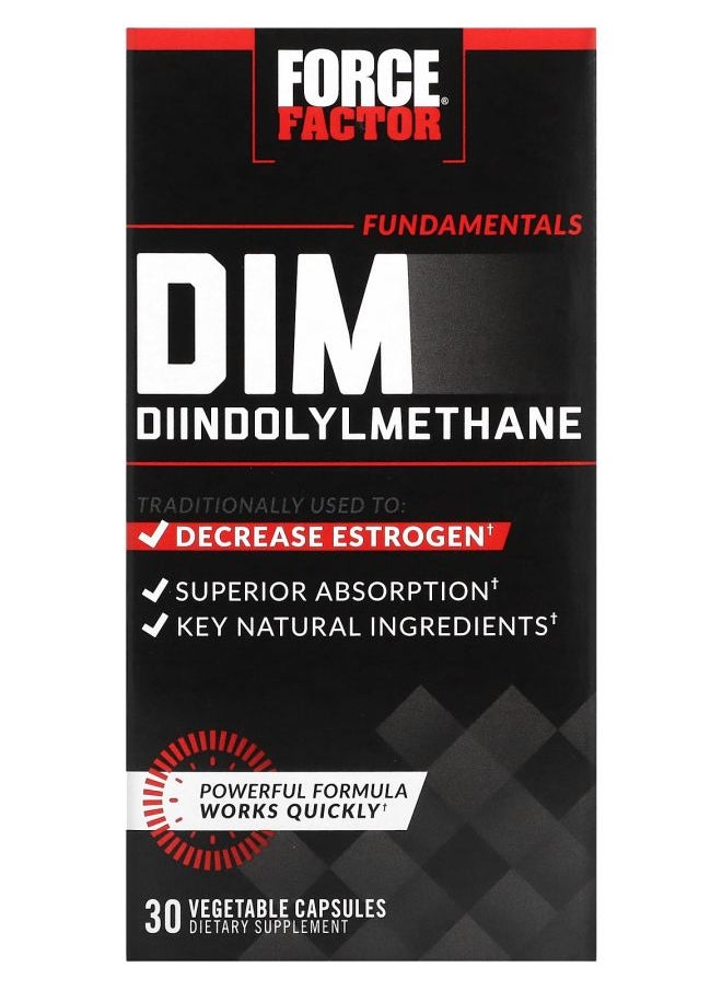 Fundamentals DIM Diindolylmethane 30 Vegetable Capsules