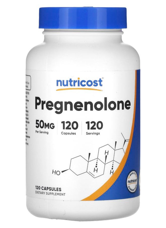 Pregnenolone 50 mg 120 Capsules