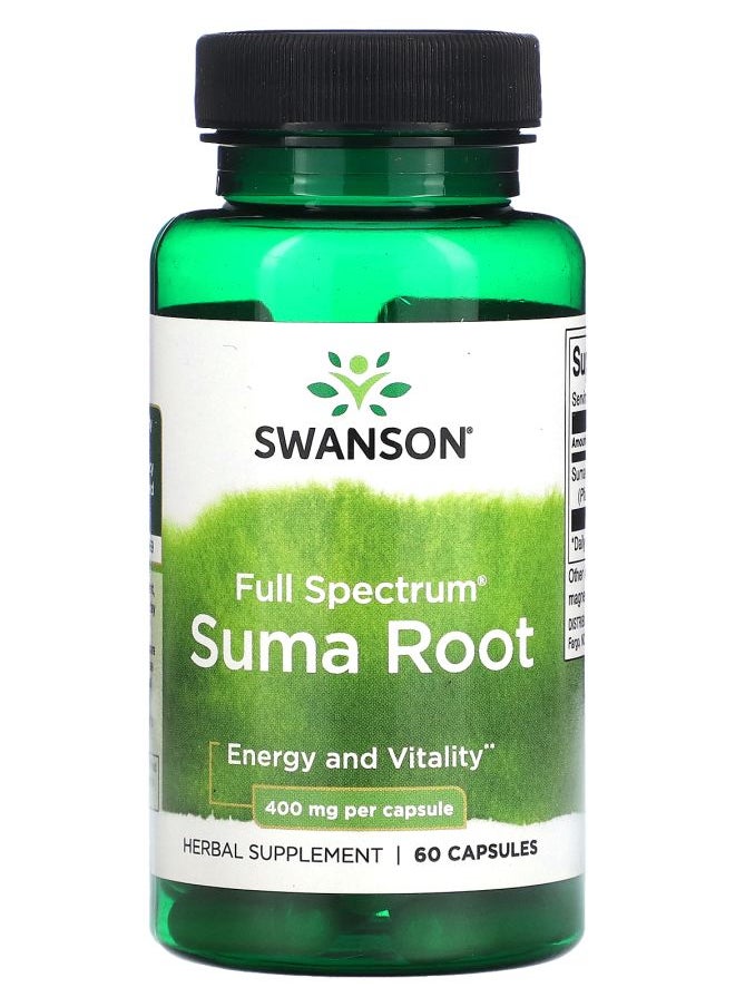 Full Spectrum Suma Root 400 mg 60 Capsules