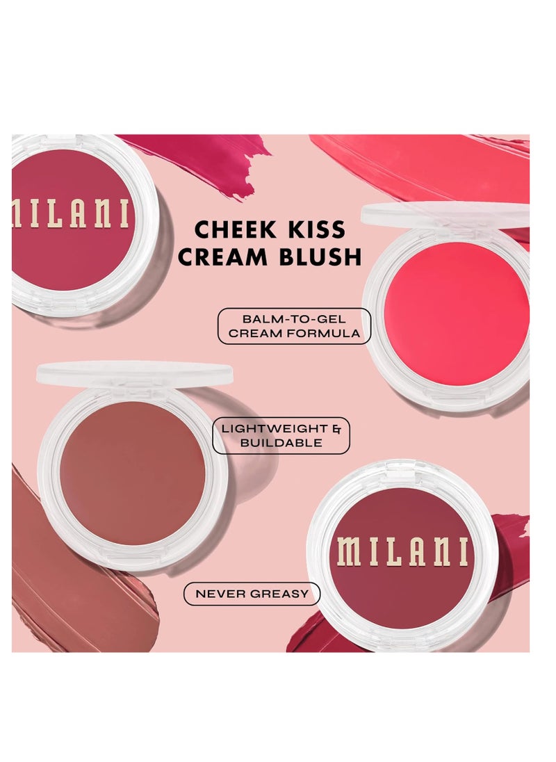 Milani Cheek Kiss Cream Blush- Cream to Gel Blush for Cheek and Lip Tint