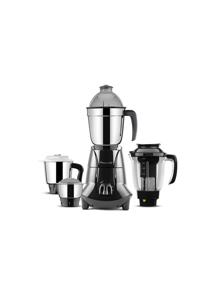 Butterfly Jet Elite Mixer Grinder, 750W, 4 Jars (Grey)