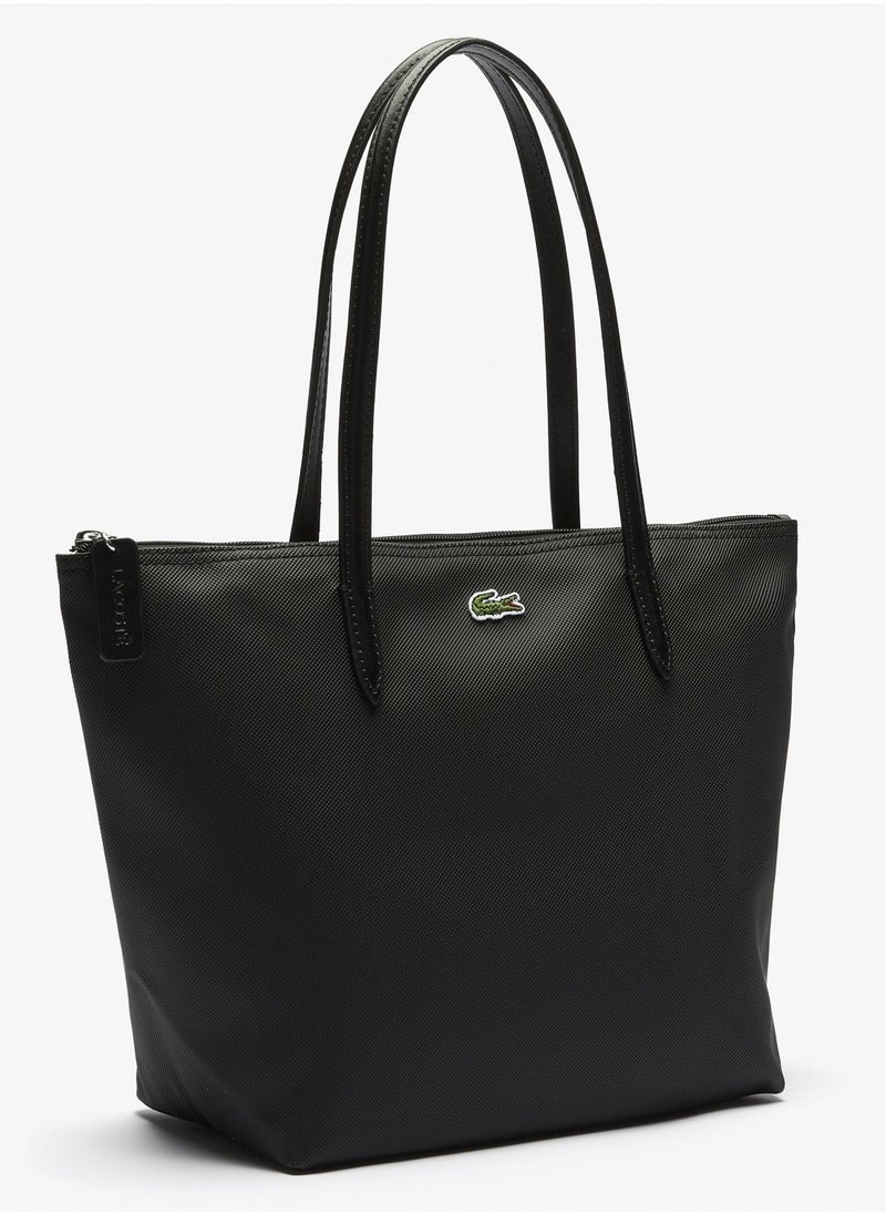 Lacoste Tote Bags for Women Medium, Black Women's Shoulder Bags, Lacoste Handbag