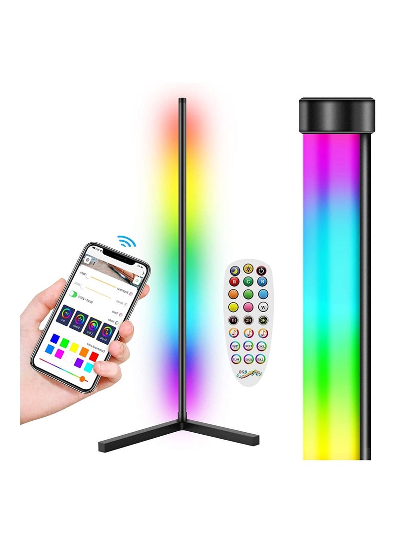 Corner Floor Lamp, APP Control LED Corner Ambiance Light with Music Sync, RGB Color Changing LED Mental Light Stick for Living Room, Bedroom, TV, Gaming